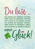 Liebespostkarte: Du bist das Sahnehäubchen auf meinem Kuchen