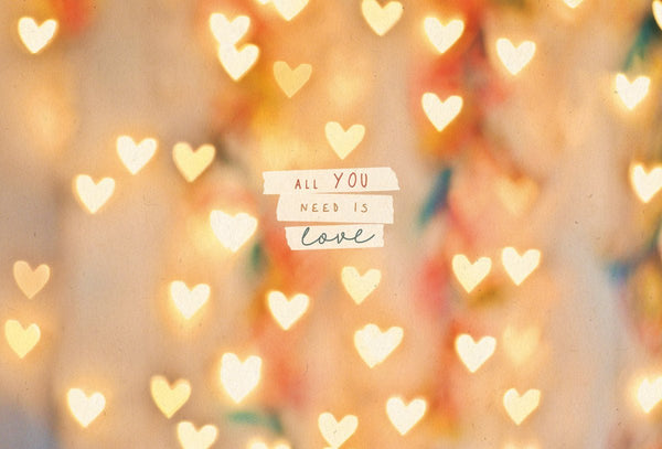 Liebespostkarte Herzen, aus nachhaltigem Zuckerrohrpapier