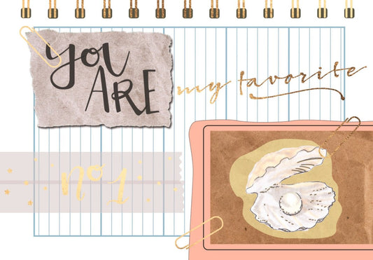 Liebespostkarte mit Spruch: You Are My Favorite – Perfekt für romantische Botschaften