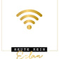 Lustig Kein Elan Postkarte mit WLAN Symbol gold witzige Karte für Freunde Kollegen