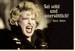 Lustige Geburtstagskarte für Frauen - Retro 