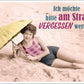 Lustige Postkarte: Am Strand vergessen werden - Humorvolle Grüße für jede Gelegenheit