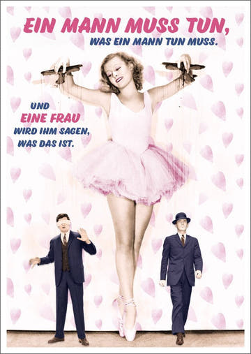 Lustige Postkarte: Ein Mann muss tun, was ein Mann tun muss - Humorvolle Grüße für jeden Anlass