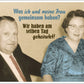 Lustige Postkarte: Gemeinsamkeiten von mir und meiner Frau – Humorvoller Spruch für Schmunzler