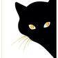Lustige Postkarte mit schwarzer Katze und Spruch Alles für die Katz witzige Grußkarte für Katzenliebhaber originelle Karte