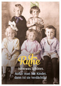 Lustige Postkarte: Ruhe in Frieden - Humorvoll und Verdächtig für Kinder und Erwachsene
