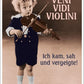 Lustige Postkarte: Veni Vidi Violini - Ich kam, sah und vergeigte! Perfekt für humorvolle Grüße.