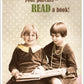 Lustige Postkarte Vintage Mädchen mit Buch Retro Humor Geschenkidee für Leseratten originelle Grußkarte witzig zum Verschenken
