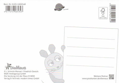 Maus - Postkarte Alles Gute!