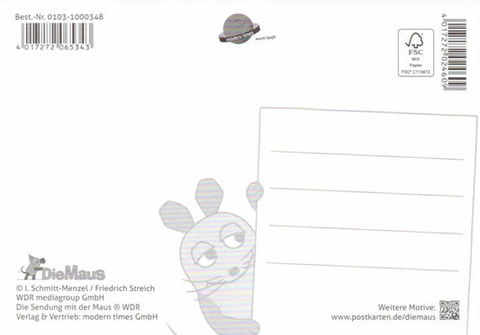 Maus - Postkarte Alles Gute!
