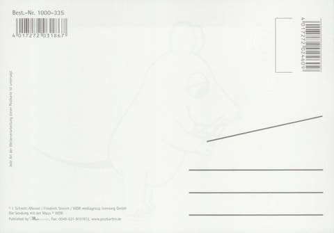 Maus - Postkarte Drei Freunde