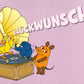 Maus - Postkarte Glückwunsch