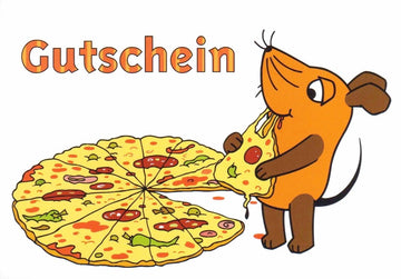 Maus - Postkarte Gutschein
