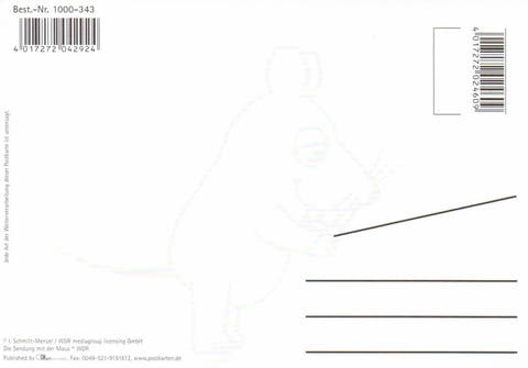Maus - Postkarte Gutschein