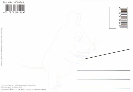 Maus - Postkarte Gutschein