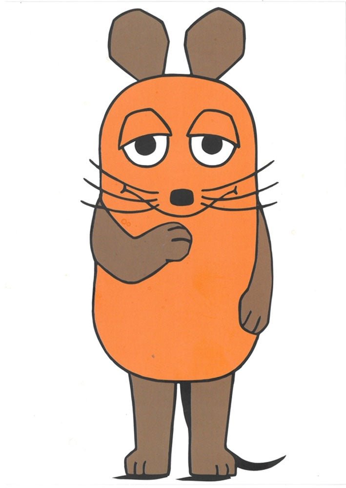 Maus - Postkarte Maus im Großformat