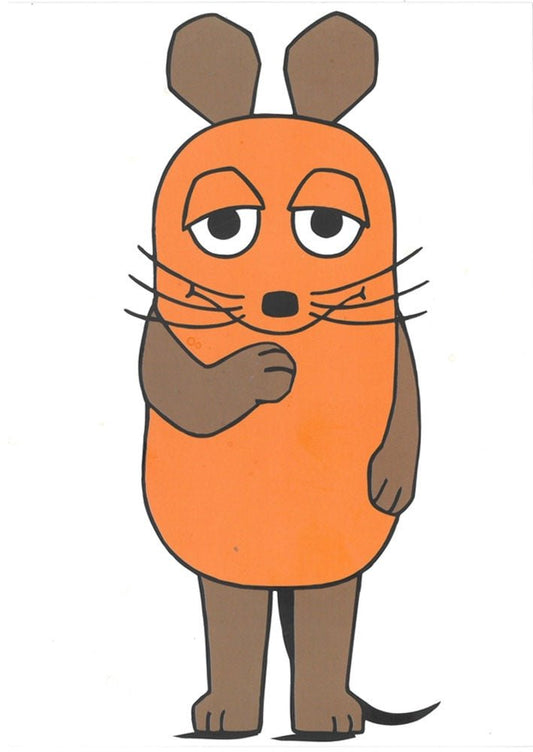 Maus - Postkarte Maus im Großformat