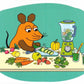 Maus - Postkarte Maus macht Smoothies
