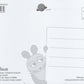 Maus - Postkarte Maus mit Geschenk und Elefant