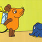 Maus - Postkarte Maus mit Geschenk und Elefant