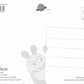 Maus - Postkarte Maus mit Schwimmente