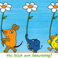 Maus - Postkarte Spruch Herzlichen Glückwunsch