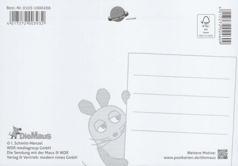 Maus - Postkarte Starschnitt Maus 1