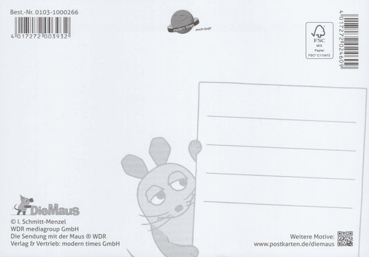 Maus - Postkarte Starschnitt Maus 1