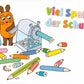 Maus - Postkarte Viel Spaß in der Schule