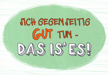 Motivations - Postkarte für Freunde | Grün & Oval, Positiv & Humorvoll | Inspirierendes Geschenk & Deko