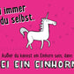 Motivationskarte Einhorn - Selbstliebe & Einzigartigkeit, Rosa Illustration, Lustiges Geschenk