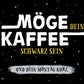 Motivationskarte: Humorvolle Kaffee - Sprüche in Schwarz - Weiß, Typografie Design, Lustige Deko & Geschenk, Postkarten - Sprüche