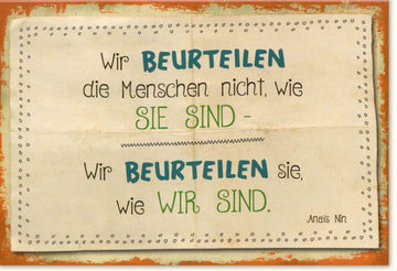 Motivationskarte mit Anais Nin Zitat: Vintage Design, Inspirierende Botschaft für Freundschaft und Feierlichkeiten
