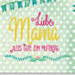 Muttertagskarte mit Herz: Türkis mit Polka Dots, Liebevolle Grüße für Mama, Ausdruck von Dankbarkeit & Zuneigung