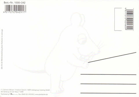 niedliche Maus - Postkarte Freunde