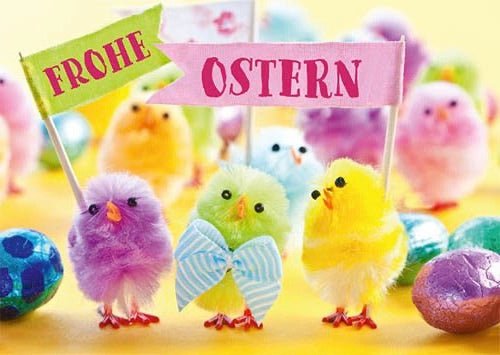 Osterkarte mit Küken & Bunten Eiern - Fröhliche Frühlingsgrüße, Festliche Dekoration, Familienfreude und Traditionelles Präsent
