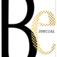 Postkarte Be Special schwarz gold modern mit Spruch Postkarte für besondere Menschen stilvoll und edel für jeden Anlass