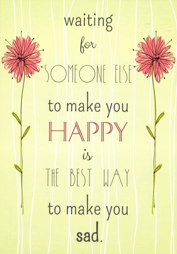 Postkarte englische Sprüche für jede Stimmung - Happy & Sad