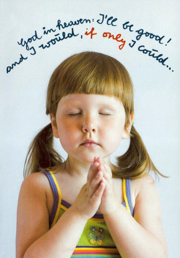 Postkarte - Englischer Spruch für Hoffnung & Glaube, Humorvolle Wünsche, Niedlich & Positiv