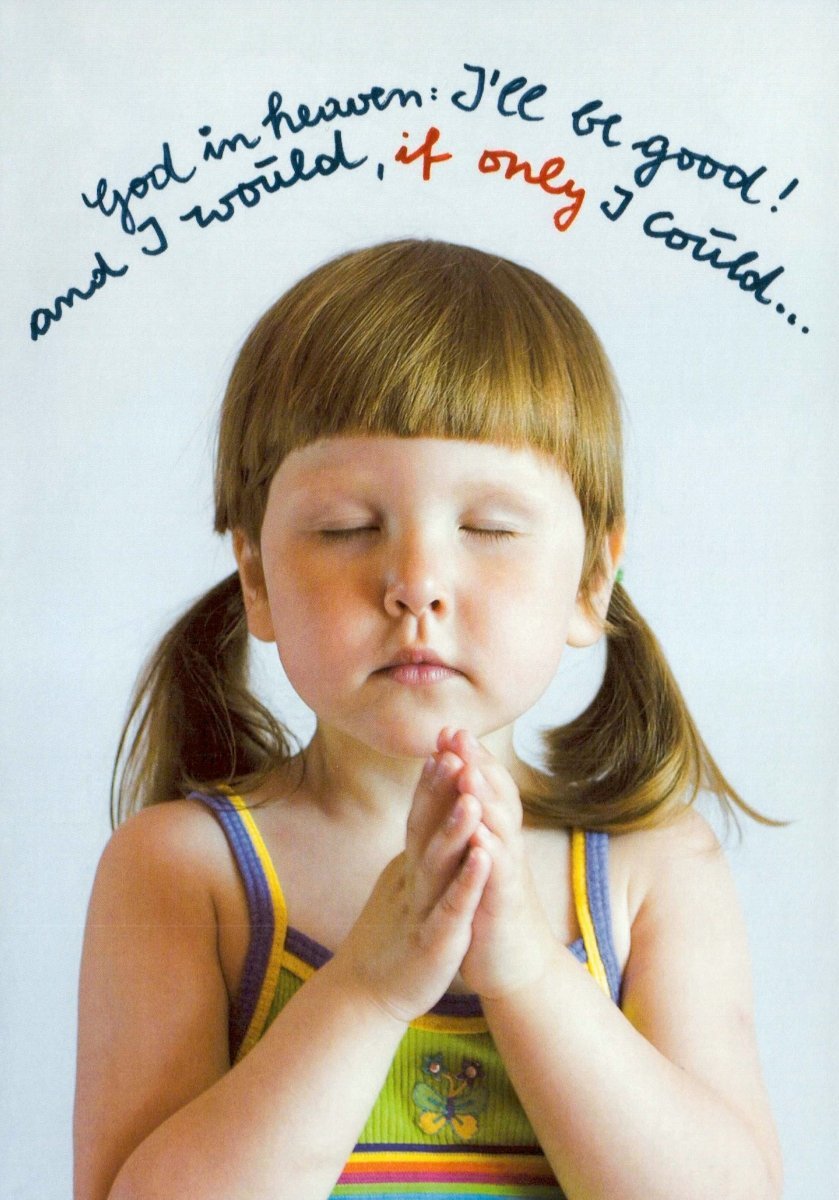 Postkarte - Englischer Spruch für Hoffnung & Glaube, Humorvolle Wünsche, Niedlich & Positiv