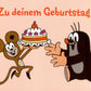 Postkarte für Kinder Der kleine Maulwurf Zu Deinem Geburtstag