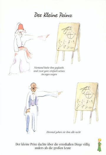 Postkarte Geburtstag Der kleine Prinz für Kinder liebevoll illustriert mit Spruch besondere Postkarte für Jungen und Mädchen zum Geburtstag