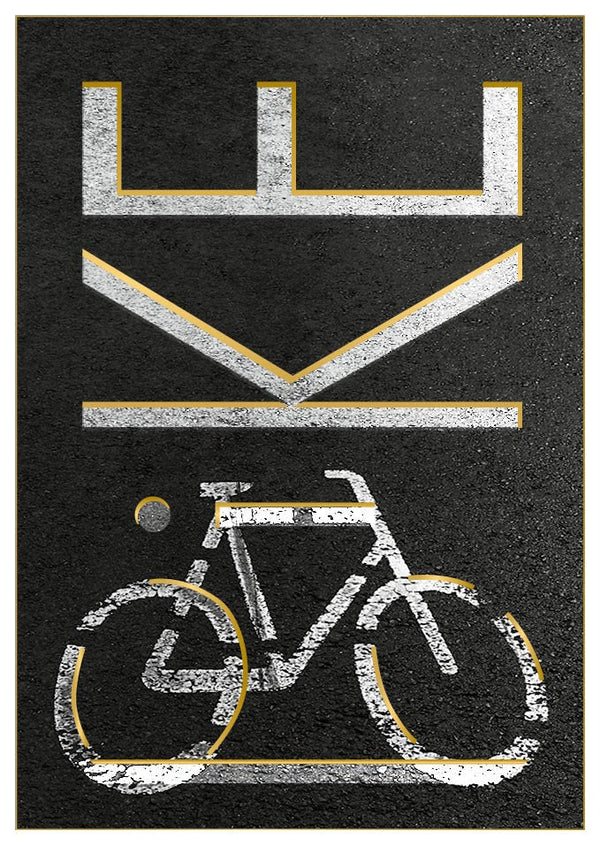 Postkarte I Like Bike Fahrrad modern urban Design coole Postkarte für den bestandenen Fahrradführerschein originelle Geschenkidee