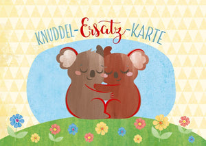 Postkarte Liebe: Knuddel-Ersatz für besondere Momente
