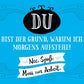 Postkarte mit Spruch: Du bist der Grund für meinen Morgen - Inspirierende Grüße für jeden Tag