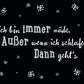 Postkarte mit Spruch: Immer müde, außer im Schlaf – ein humorvoller Gruß für alle, die sich nach einer Pause sehnen.