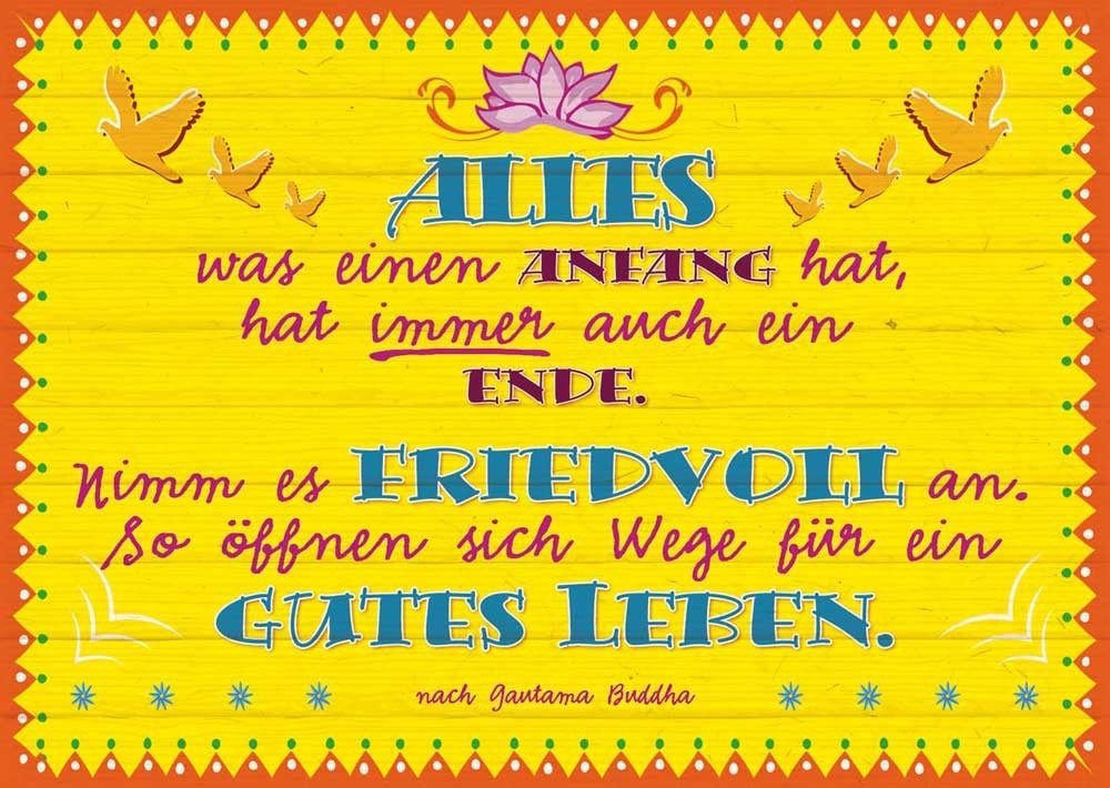 Postkarte mit Spruch: Jeder Anfang birgt eine neue Chance