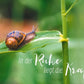 Postkarte mit Spruch: Kraft der Ruhe entdecken