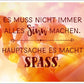 Postkarte mit Spruch: Manchmal muss nicht alles Sinn ergeben