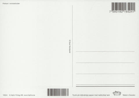 Postkarte Pettersson und Findus Die Seifenkiste